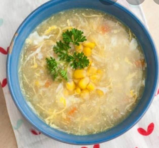 SOPA DE MAIZ CON POLLO