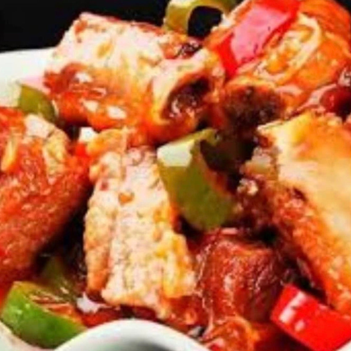 COSTILLA con salsa AGRIDULCE