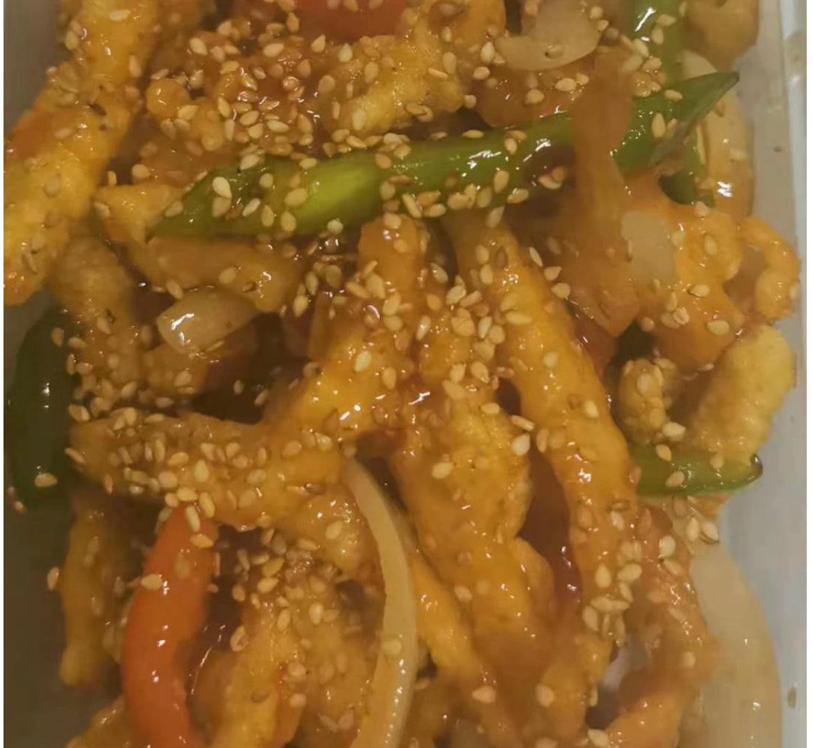 POLLO empanado salsa CHILI DULCE🌶️