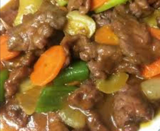 Ternera con salsa curry
