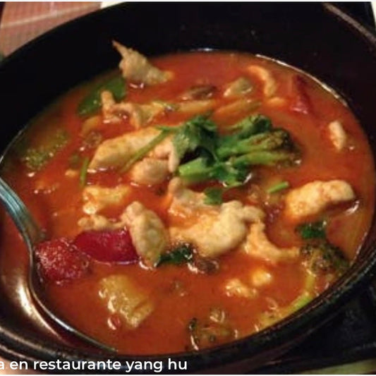 M2.POLLO SALSA CURRY ROJO🌶️🌶️
