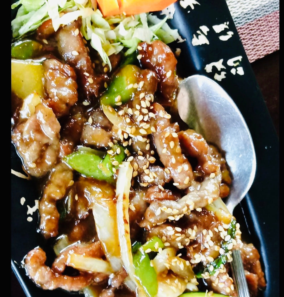 TERNERA con salsa JAPONESA