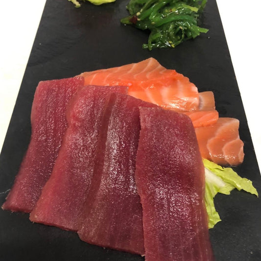 SASHIMI salmón y atún (4u+4u)