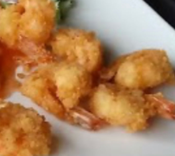 Langostinos empanado frito