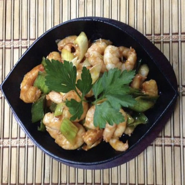 GAMBAS CON PUERROS